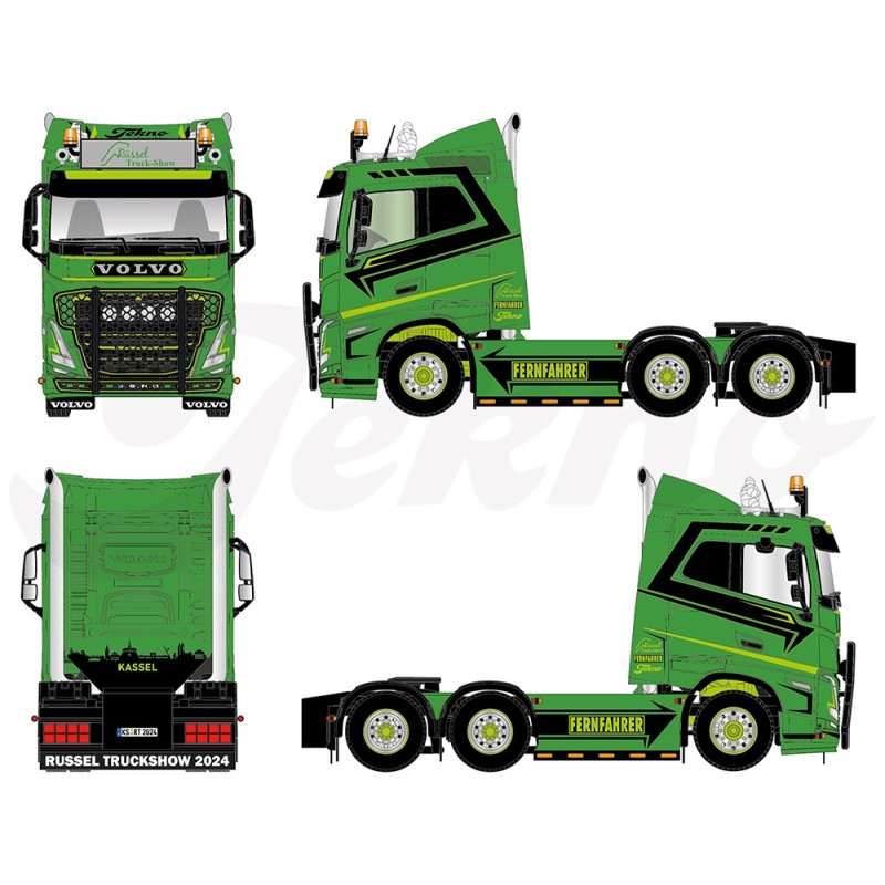 Tekno Volvo FH5 sleepers cab 6x2 Russel truckshow