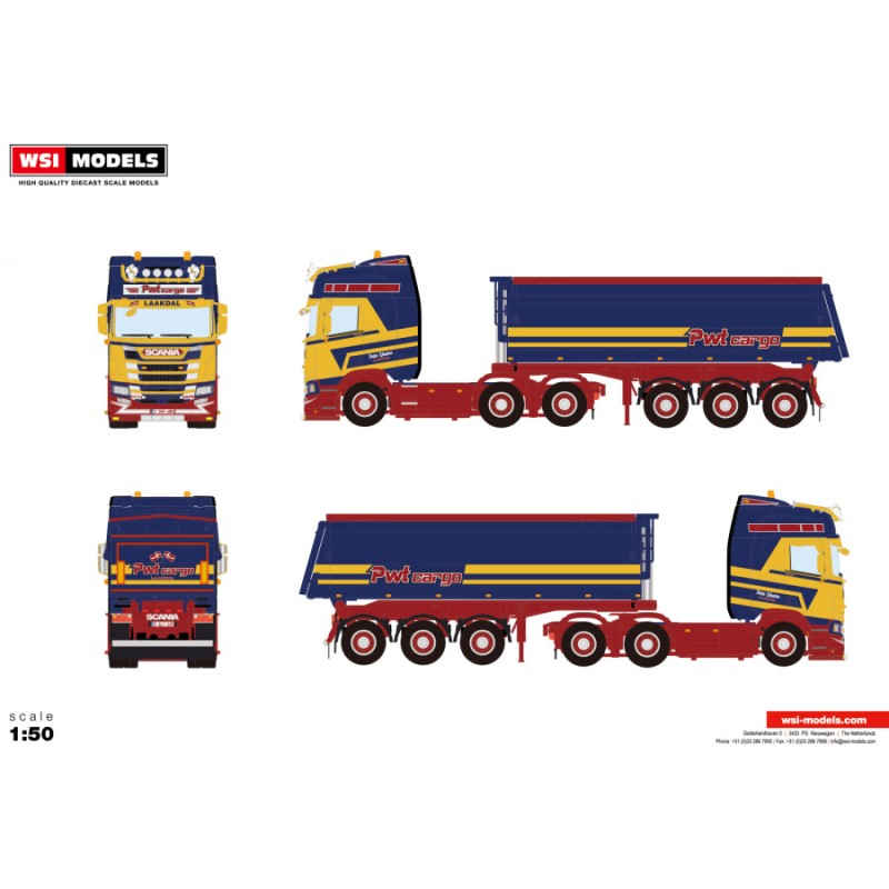 WSI SCANIA R HIGHLINE 6X2 PWT Cargo