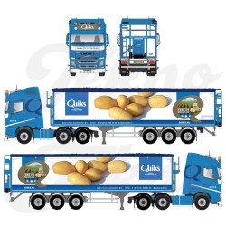 Tekno Volvo FH04 6x2 Quik's Quality Potatoes