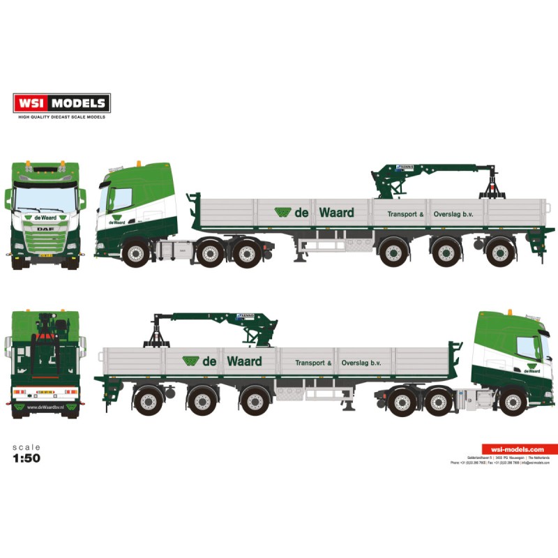 WSI DAF XG 6X2 TWIN STEER DE WAARD B.V.