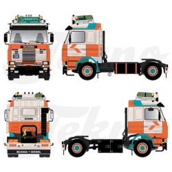 Tekno Scania 143 4x2 trekker Lommerts