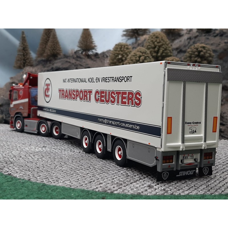 Ensemble Scania R 6x2 TEKNO 1/50 - Semi-remorque Frigorifique Ronny Ceusters (B) MINT