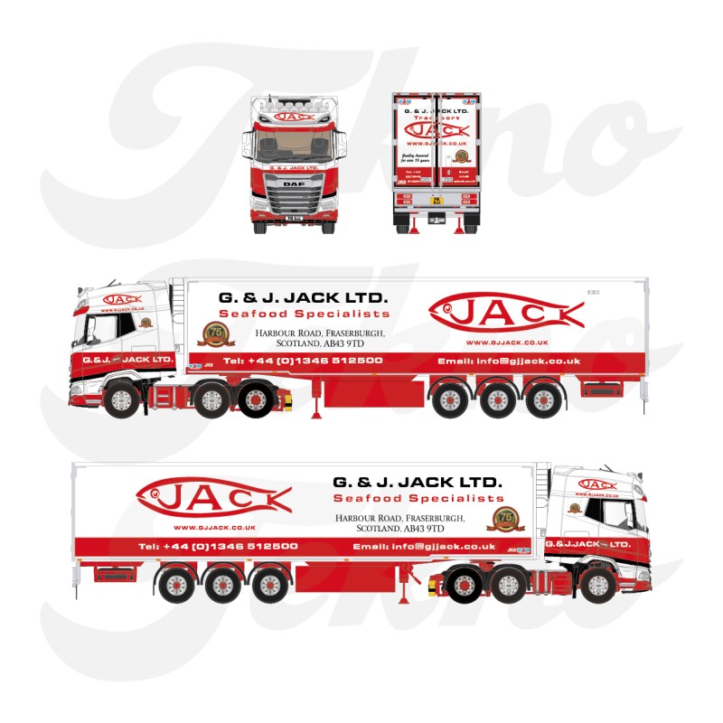 Tekno DAF XG+ 6x2 G & J Jack