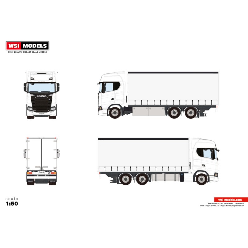 WSI SCANIA S HIGHLINE CS20H White Line