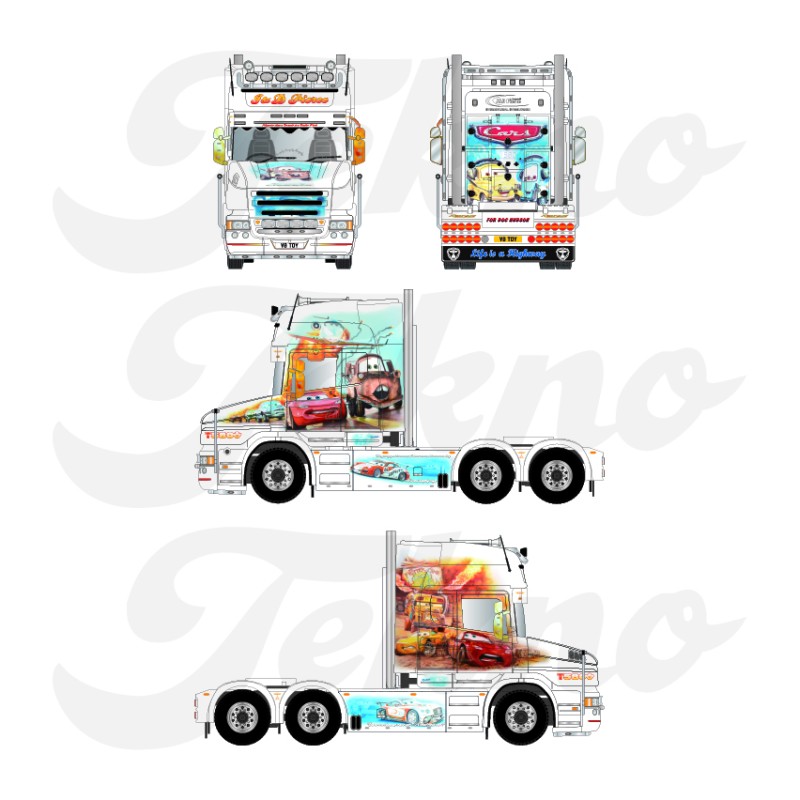 Tekno Scania 4 Torpedo Topline 6x4  J&D Pierce