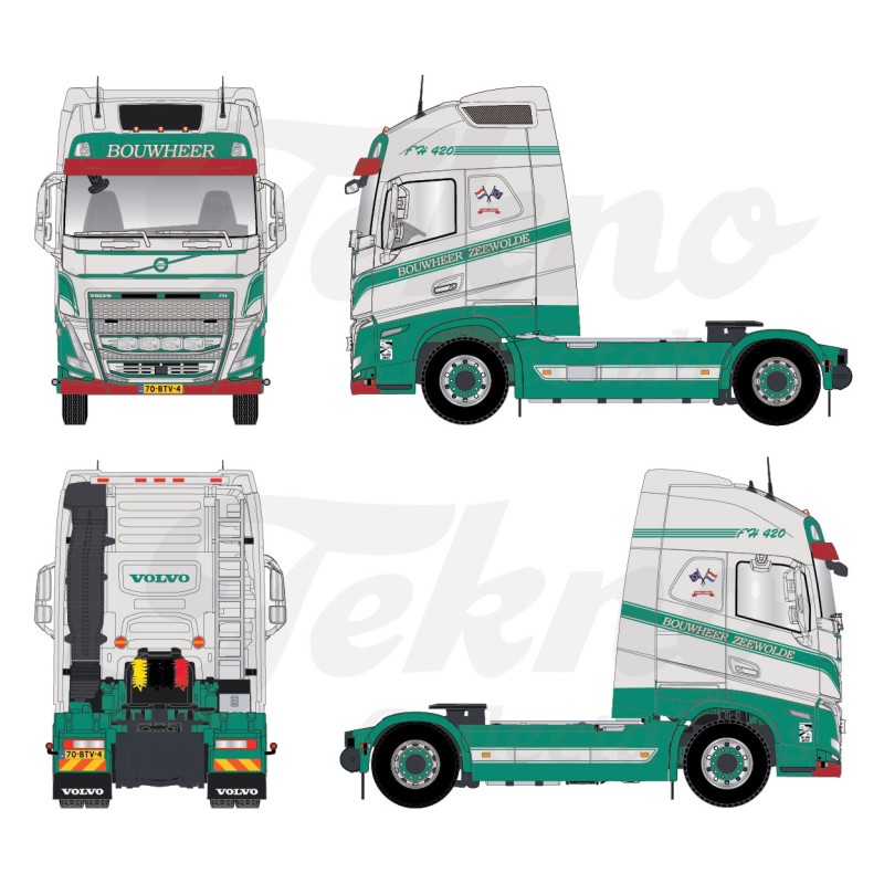 Tekno Volvo FH5 globetrotter XL Bouwheer