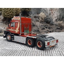 Tekno Scania Torpedo 142 sleepas trekker Werner Nielsen met 3-assige koeloplegger