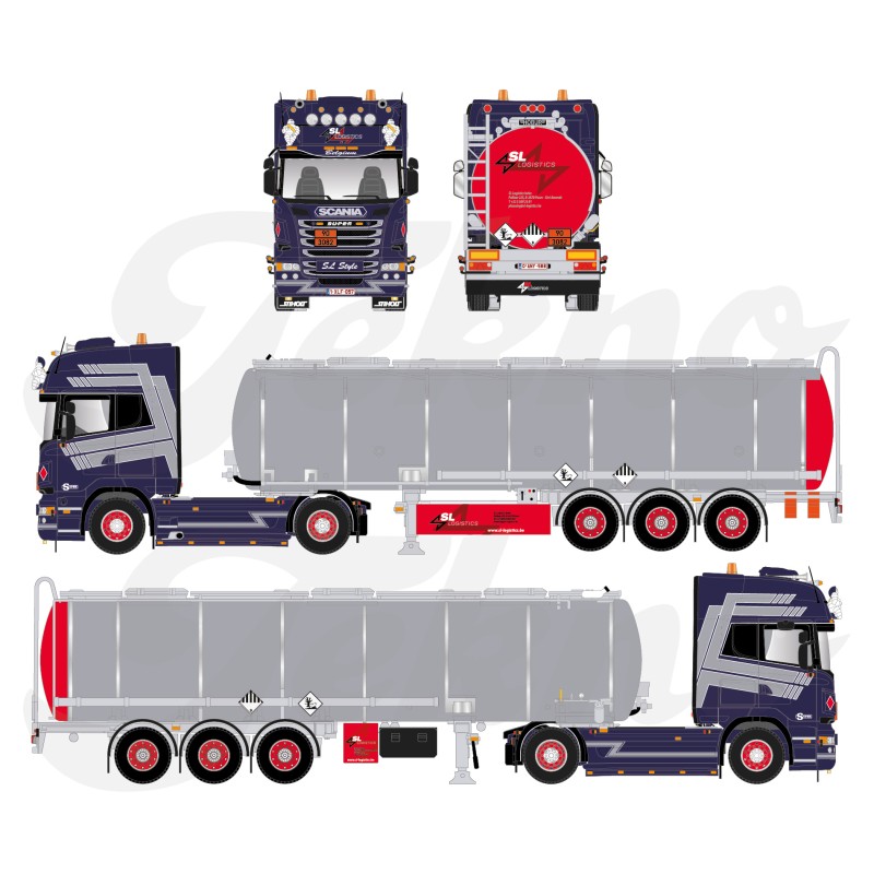 Tekno Scania R -serie Topline SL Logistics