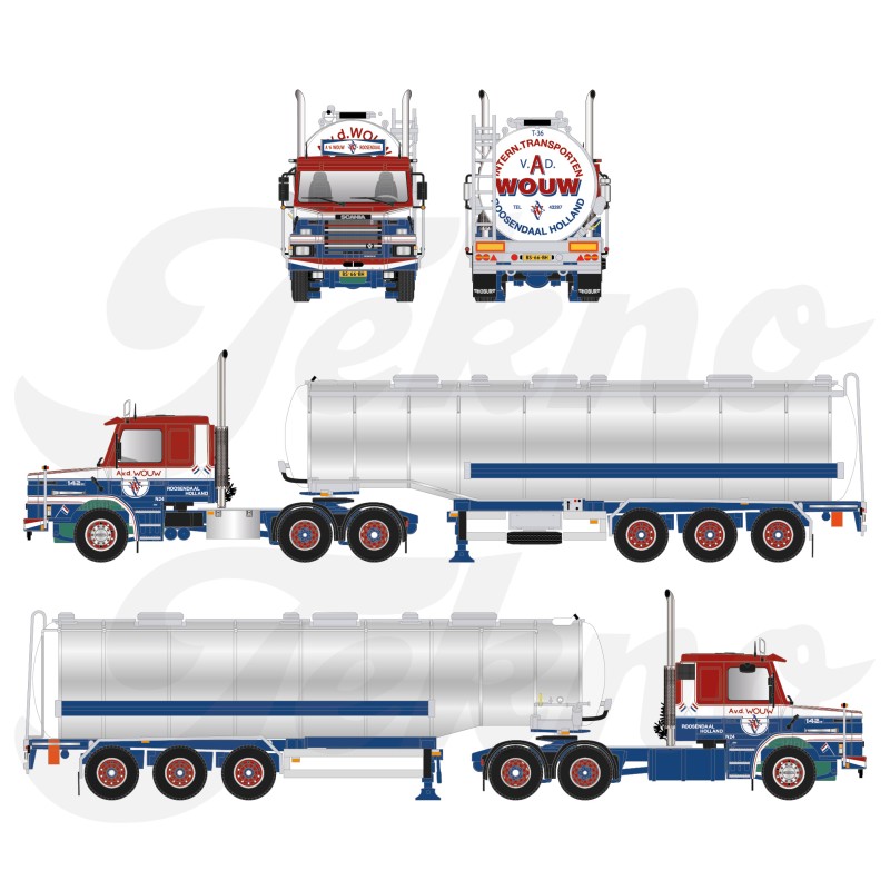 Tekno Scania T142H 6x4 A.vd Wouw