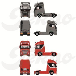 Tekno Volvo FH04 Globetrotter XL Weeda 4x2 set