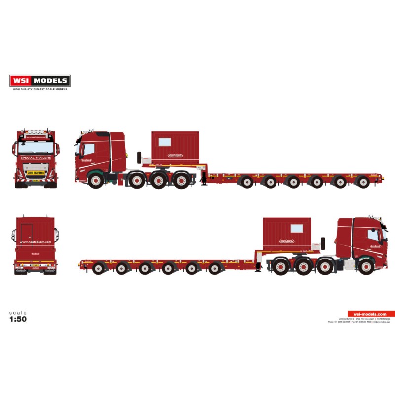 WSI Nooteboom Red Line VOLVO FH5 GLOBETROTTER