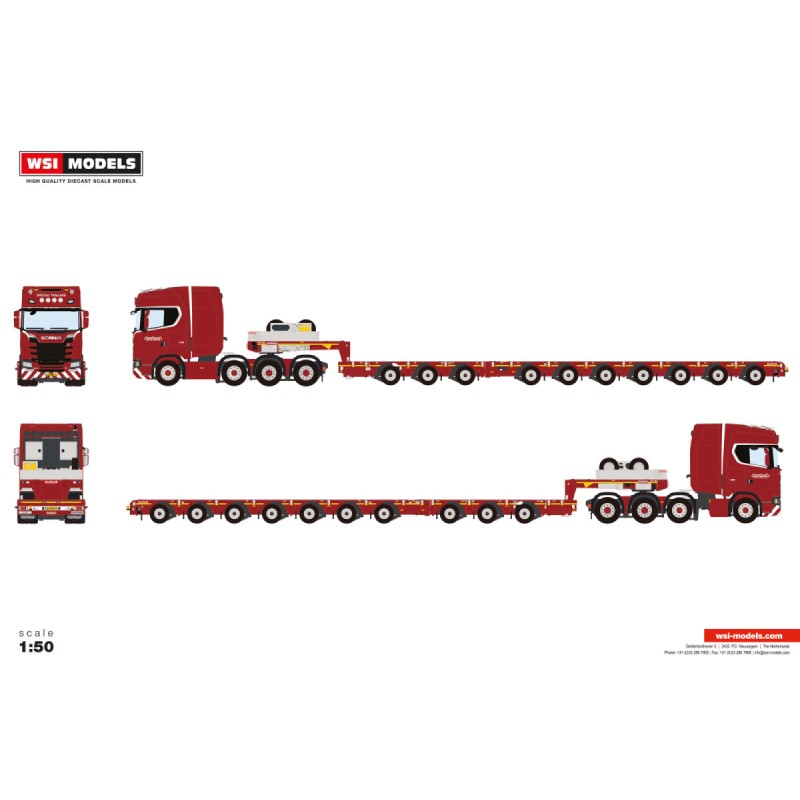 WSI Nooteboom Red Line SCANIA S HIGHLINE