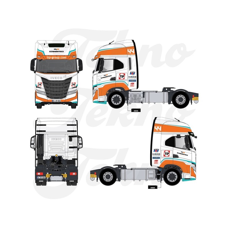 Tekno Iveco S-Way TIP Schwabentruck