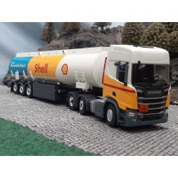 Tekno Scania Next Gen R-serie Highline 6x2 SHELL met brandstofoplegger