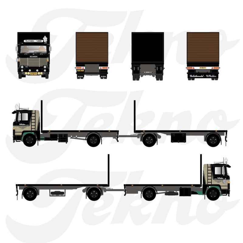 Tekno Scania 111 Plokker Pallets