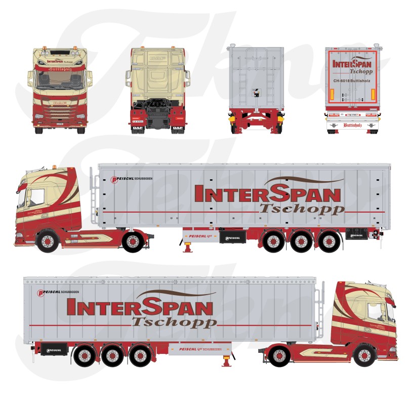 Tekno DAF XG+ Interspan Tschopp
