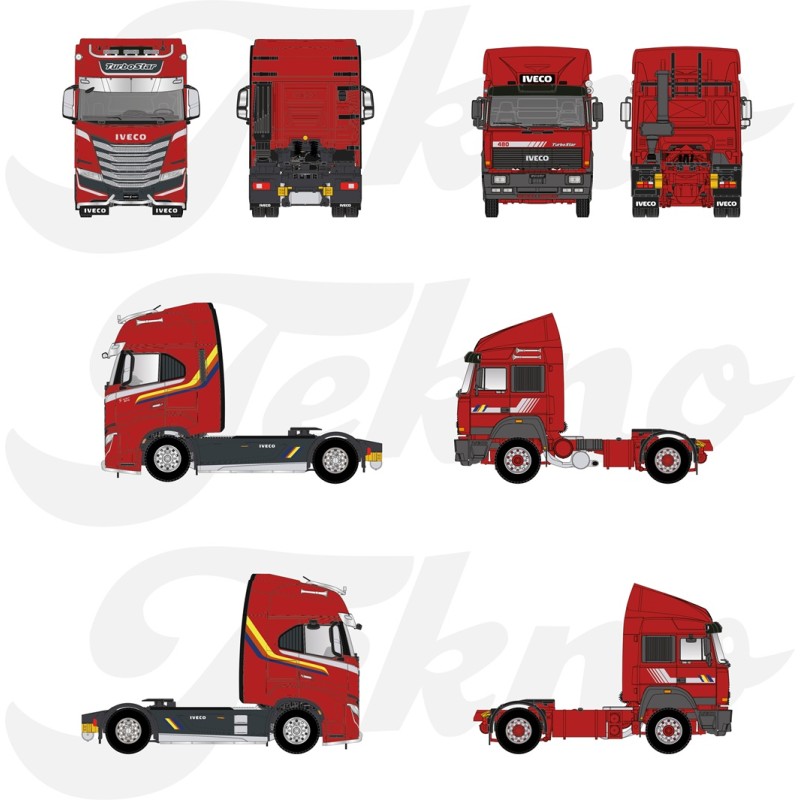Tekno Iveco Set met Iveco Turbostar 4x2 & Iveco S-Way