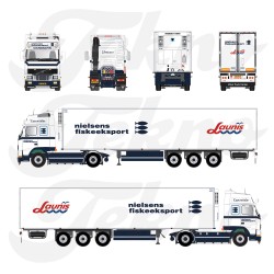 Tekno Volvo FH12 Globetrotter XL Nielsens Fiskeeksport