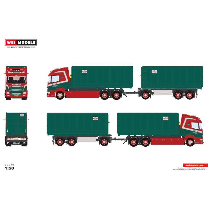 WSI DAF XF SH WITH SKY LIGHTS Gelling Containers