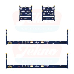 Tekno 40ft flatrack container CMA-CGM