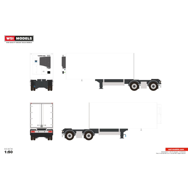 WSI 2 AXLE LZV DOLLY White Line