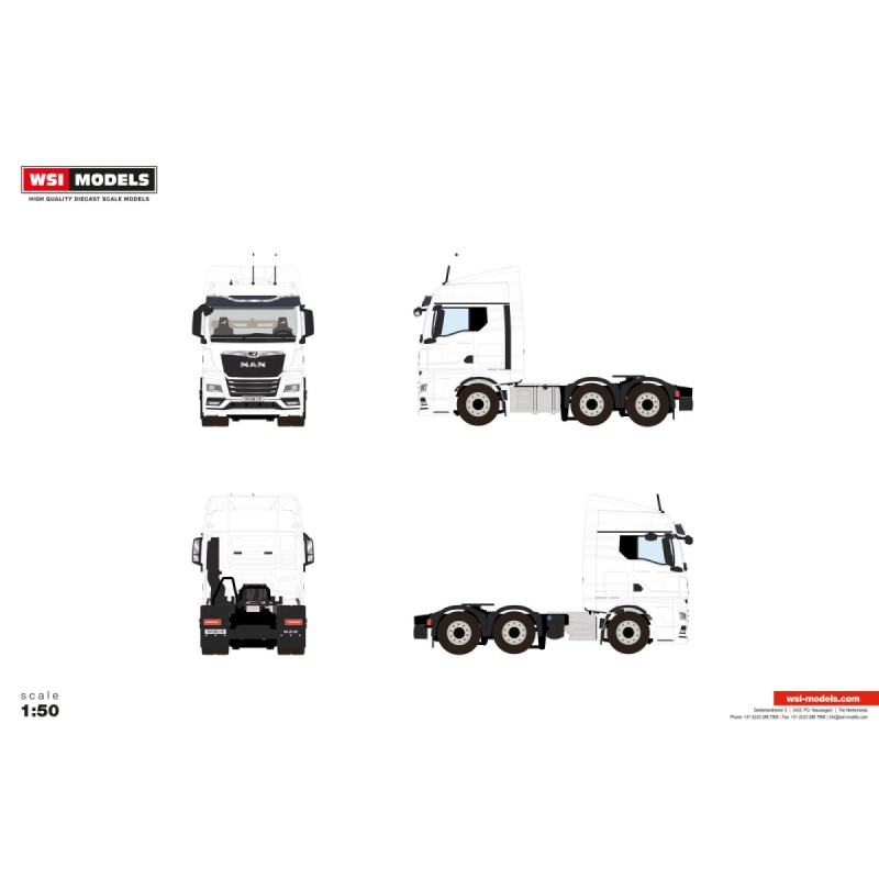 WSI MAN TGX GM White Line 6x2