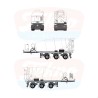 Tekno TB 3-assige betonmixer trailer