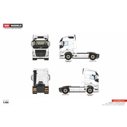 WSI VOLVO FH5 MY2024 GLOBETROTTER White Line 4X2