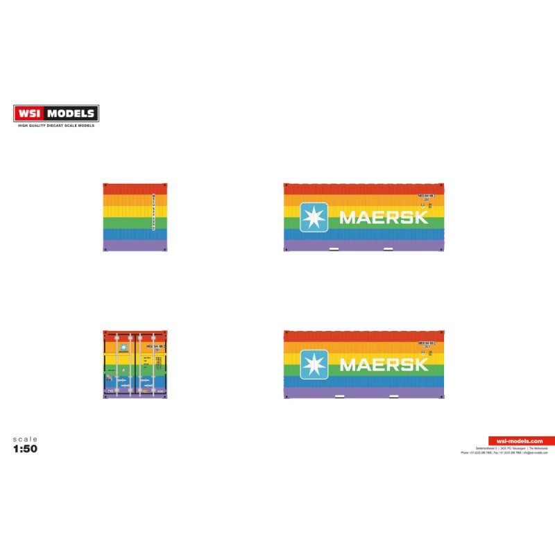 WSI 20FT CONTAINER MAERSK RAINBOW