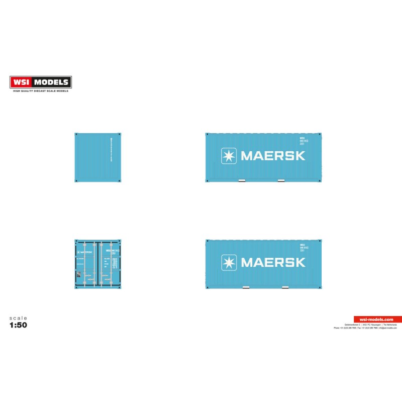 WSI 20FT CONTAINER MAERSK BLUE
