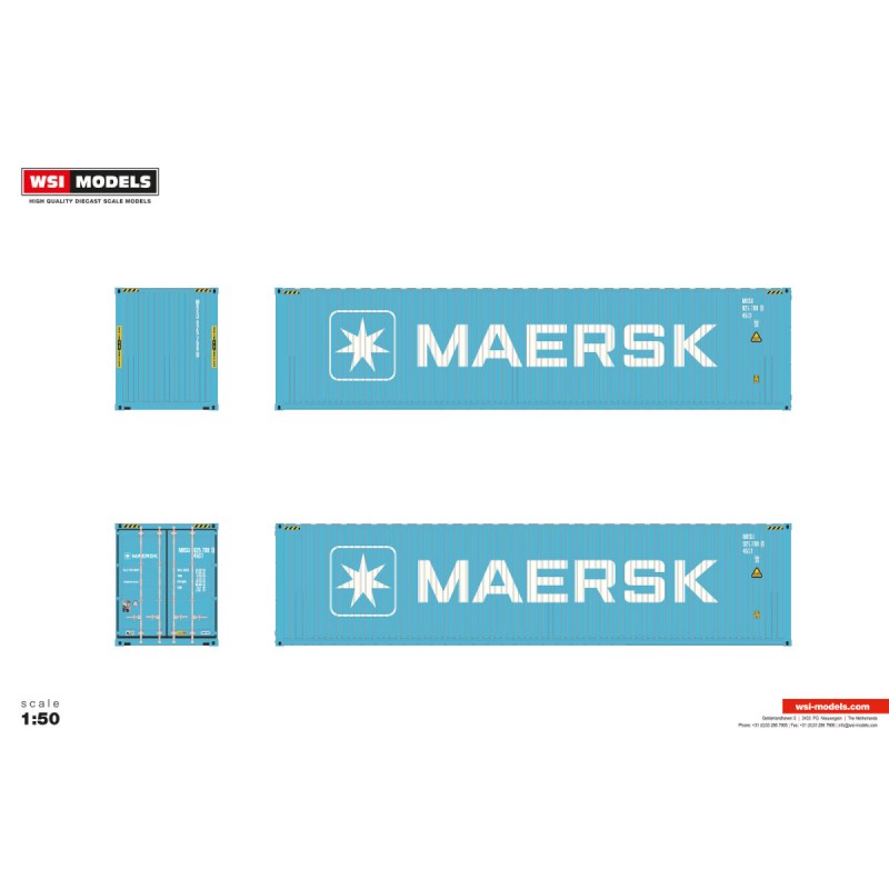 WSI 40FT CONTAINER HQ MAERSK BLUE