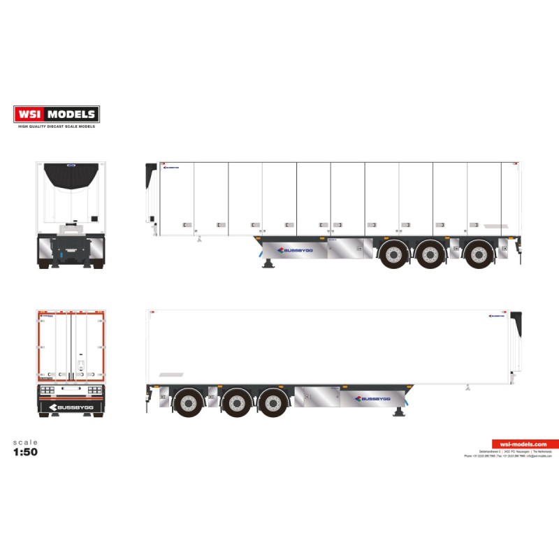 WSI REEFER TRAILER White Line