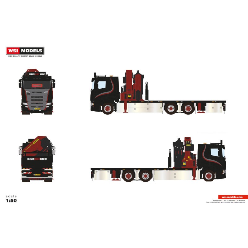 WSI SCANIA R FLAT ROOF SLEEPER CAB Hijsen in het Nauw