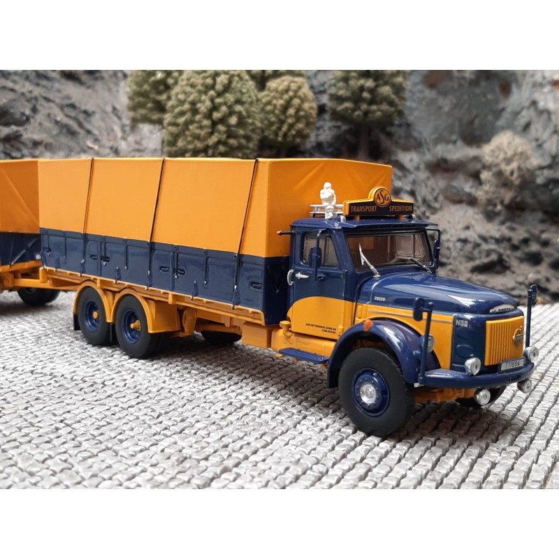 Figurine VOLVO F88 4x2 porteur avec remorque 3 essieux ASG SIGURD